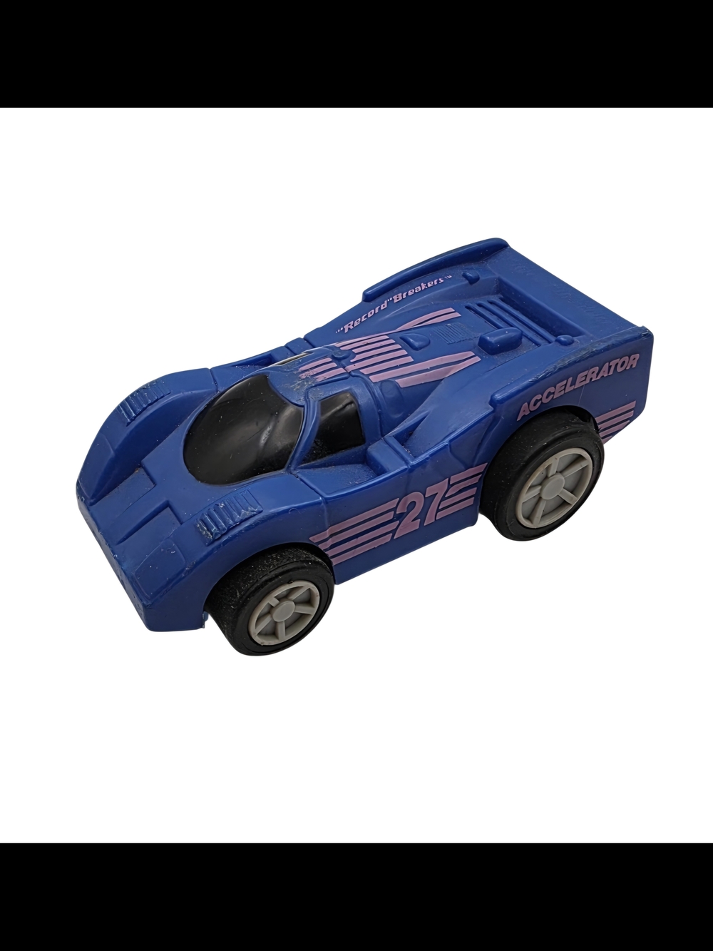 Hasbro 1989 Burger King Record Breakers "Accelerator" Friction Driven 4" Toy Car